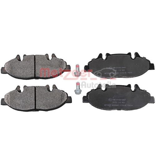 Bremsbelagsatz, Scheibenbremse METZGER 1170145 GREENPARTS f&uuml;r MERCEDES-BENZ