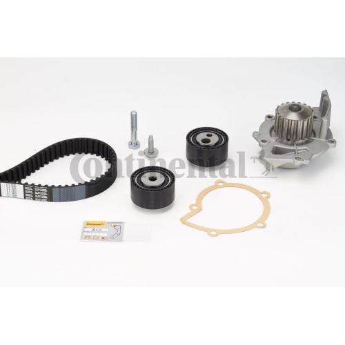Wasserpumpe + Zahnriemensatz CONTINENTAL CTAM CT1037WP1 f&uuml;r FIAT PEUGEOT