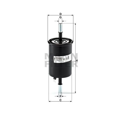 Kraftstofffilter MANN-FILTER WK 55/3 f&uuml;r DAEWOO GENERAL MOTORS