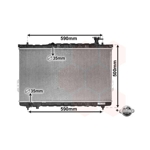 K&uuml;hler, Motork&uuml;hlung VAN WEZEL 82002109 *** IR PLUS *** f&uuml;r HYUNDAI