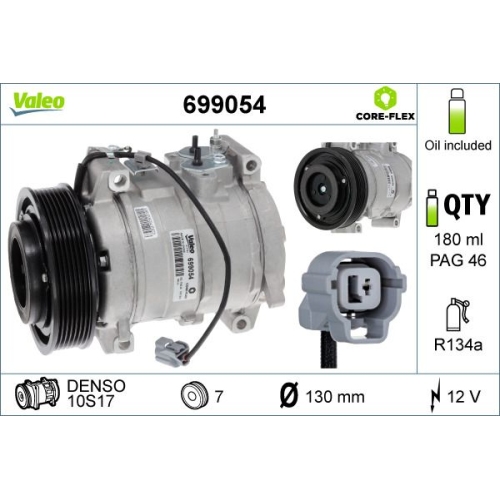 Kompressor, Klimaanlage VALEO 699054 NEW ORIGINAL PART f&uuml;r HONDA
