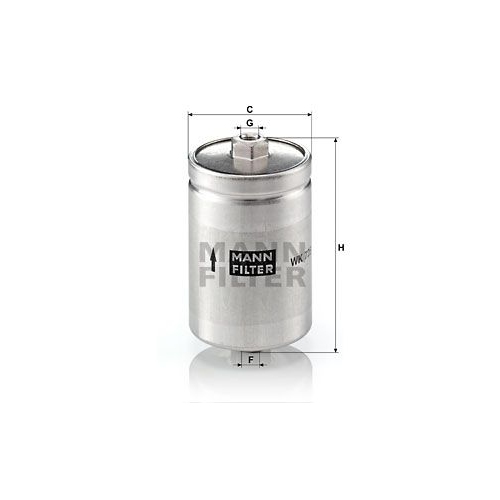 Kraftstofffilter MANN-FILTER WK 725 f&uuml;r VAG
