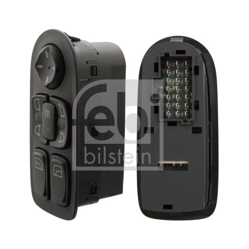Febi Bilstein 101845 Schaltereinheit f&uuml;r elektr. Fensterheber, Spiegelverstellung und &ndash;heizung , 1 St&uuml;ck