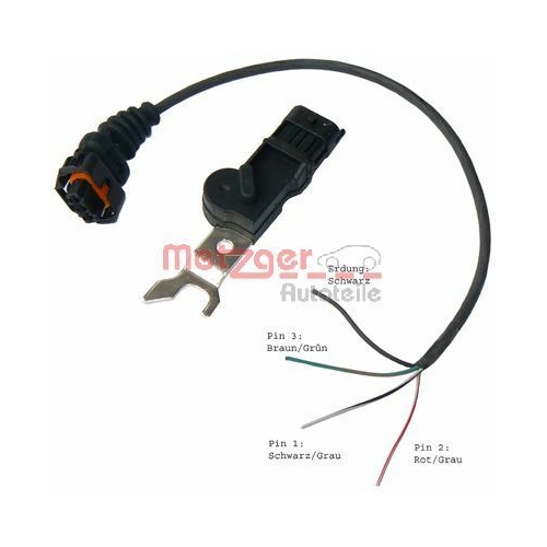 Sensor, Nockenwellenposition METZGER 0903007 ORIGINAL ERSATZTEIL f&uuml;r OPEL