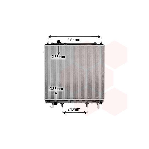 K&uuml;hler, Motork&uuml;hlung VAN WEZEL 82002146 f&uuml;r HYUNDAI
