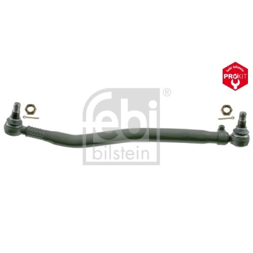 Febi Bilstein 11650 Lenkstange mit Kronenmuttern und Splinten, vom Lenkgetriebe zur 1. Vorderachse , 1 St&uuml;ck