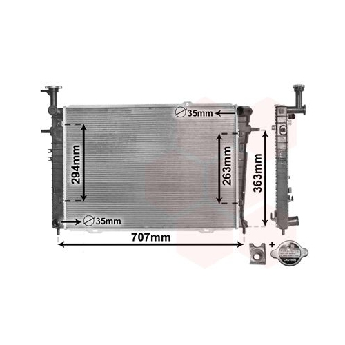 K&uuml;hler, Motork&uuml;hlung VAN WEZEL 82002210 *** IR PLUS *** f&uuml;r HYUNDAI