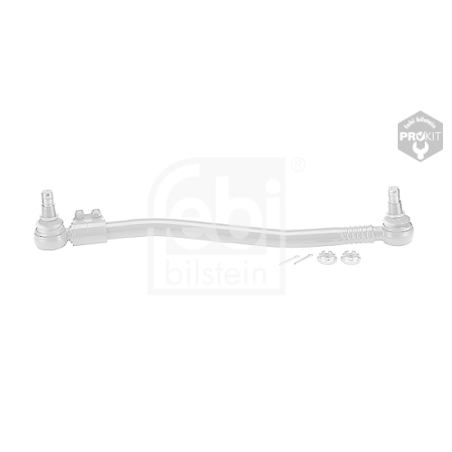 Febi Bilstein 11653 Lenkstange mit Kronenmuttern und Splinten, vom Lenkgetriebe zur 1. Vorderachse , 1 St&uuml;ck