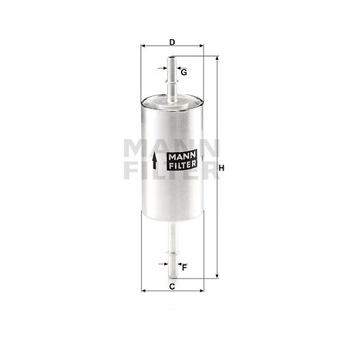 Kraftstofffilter MANN-FILTER WK 512/1 f&uuml;r FORD JAGUAR