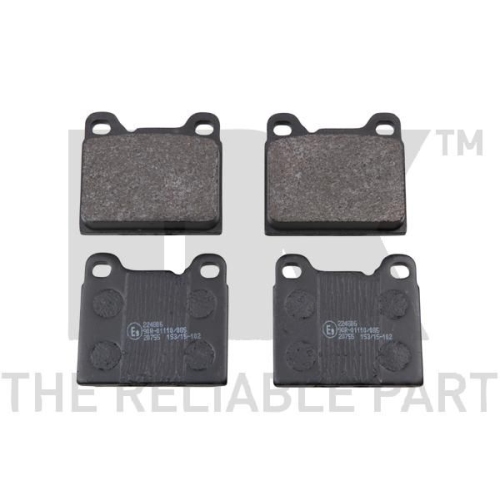Bremsbelagsatz, Scheibenbremse NK 224806 f&uuml;r VOLVO, Hinterachse