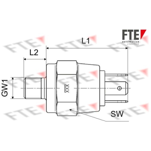 Bremslichtschalter FTE H0360 f&uuml;r DAF IVECO MERCEDES-BENZ VW O & K STEINBOCK