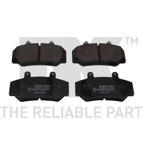 Bremsbelagsatz, Scheibenbremse NK 224808 f&uuml;r VOLVO, Vorderachse