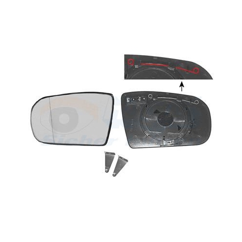 Spiegelglas, Au&szlig;enspiegel VAN WEZEL 3029837 * HAGUS * f&uuml;r MERCEDES-BENZ, links
