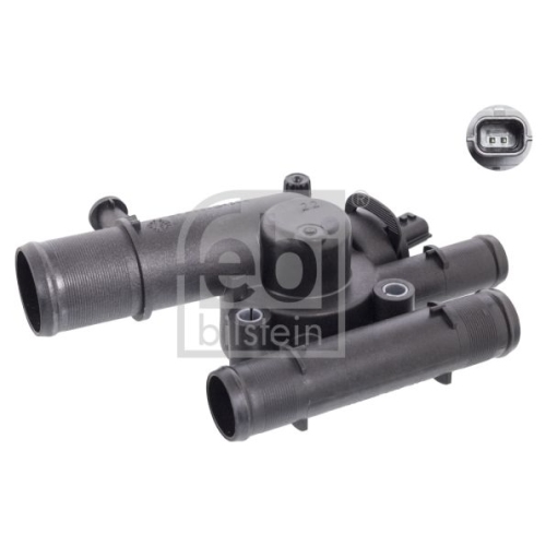 Febi Bilstein 106201 Thermostat mit Geh&auml;use, Dichtung und Temperaturschalter, 1 St&uuml;ck