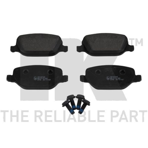 Bremsbelagsatz, Scheibenbremse NK 221025 f&uuml;r ALFA ROMEO FIAT LANCIA, Hinterachse