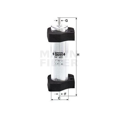 Kraftstofffilter MANN-FILTER WK 6021 f&uuml;r VAG