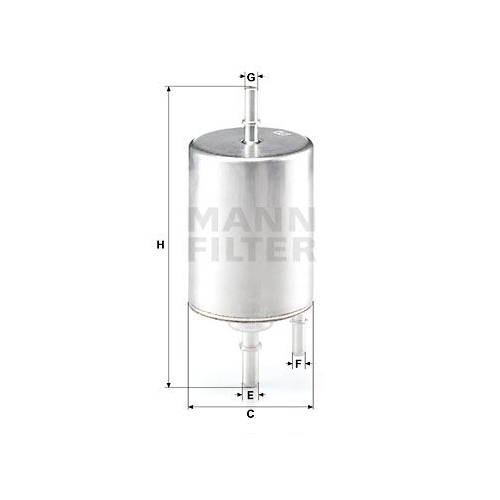 Kraftstofffilter MANN-FILTER WK 720/4 f&uuml;r VAG