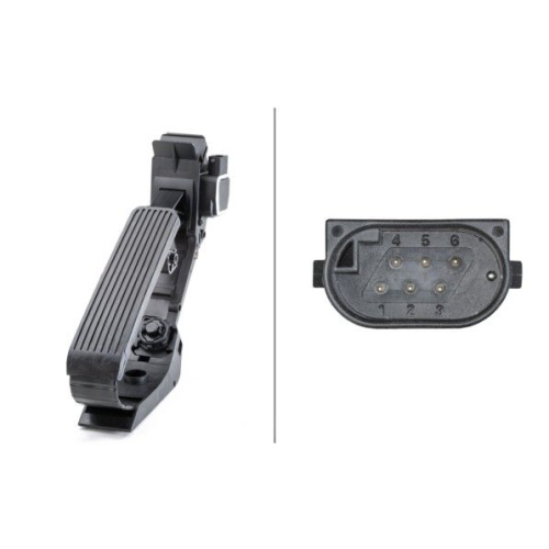 Sensor, Fahrpedalstellung HELLA 6PV 010 946-491 f&uuml;r DAIMLER MERCEDES-BENZ