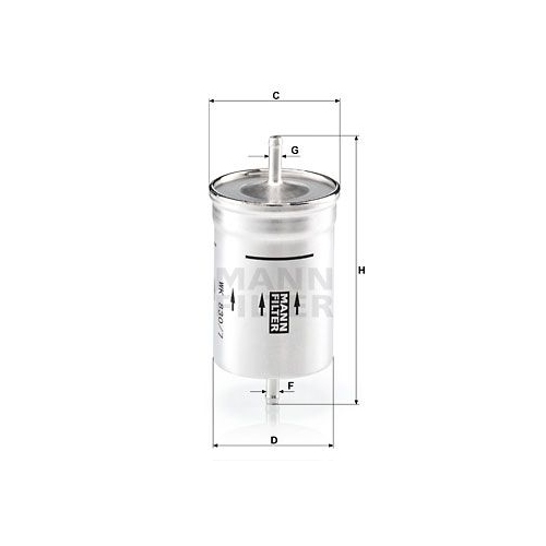 Kraftstofffilter MANN-FILTER WK 830/7 f&uuml;r FORD VAG