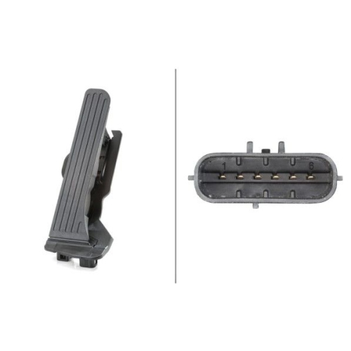 Sensor, Fahrpedalstellung HELLA 6PV 011 040-711 f&uuml;r AUDI SEAT SKODA VW