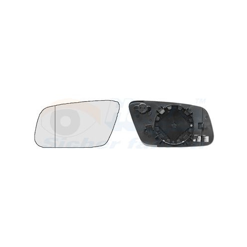 Spiegelglas, Au&szlig;enspiegel VAN WEZEL 0317837 * HAGUS * f&uuml;r AUDI, links