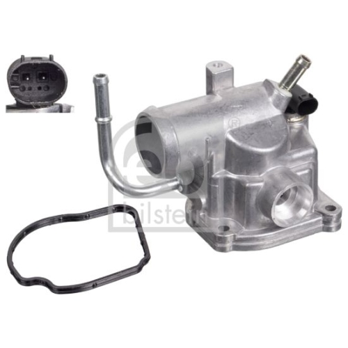 Febi Bilstein 39270 Thermostatgeh&auml;use mit Geh&auml;use, Dichtung und Temperaturschalter , 1 St&uuml;ck