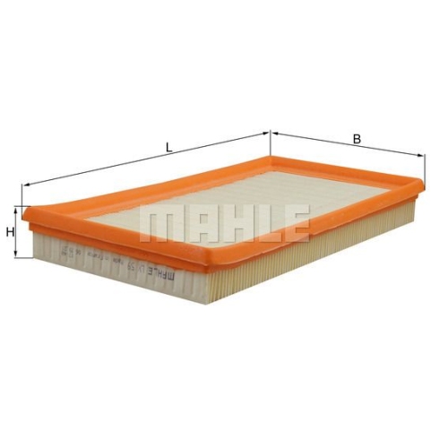 Luftfilter KNECHT LX 59 f&uuml;r FORD GMC VOLVO