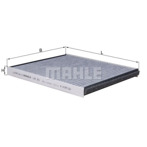 Filter, Innenraumluft KNECHT LAK 361 f&uuml;r GMC