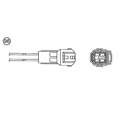 Lambdasonde NGK 95345 f&uuml;r SUBARU, vorne