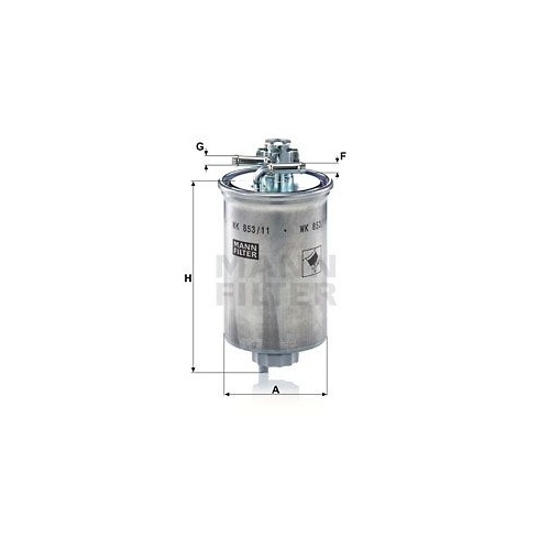 Kraftstofffilter MANN-FILTER WK 853/11 f&uuml;r FORD VAG