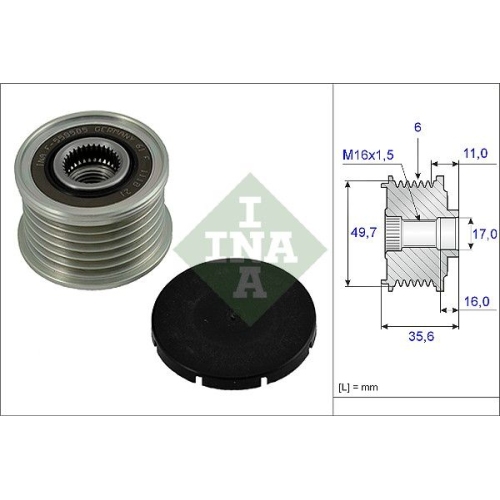 Generatorfreilauf INA 535 0016 10 f&uuml;r MERCEDES-BENZ
