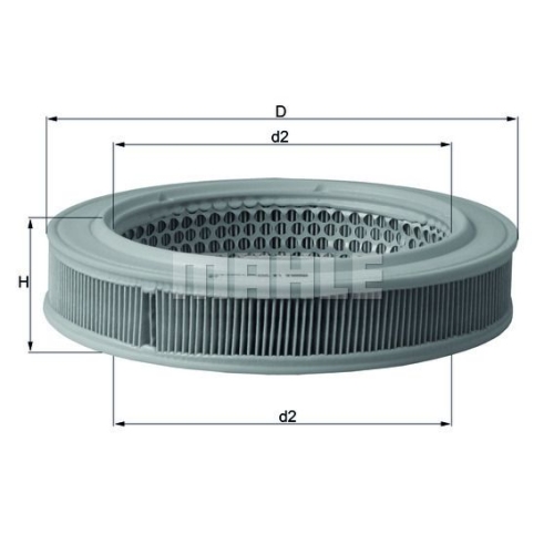 Luftfilter KNECHT LX 552 f&uuml;r MAZDA KIA