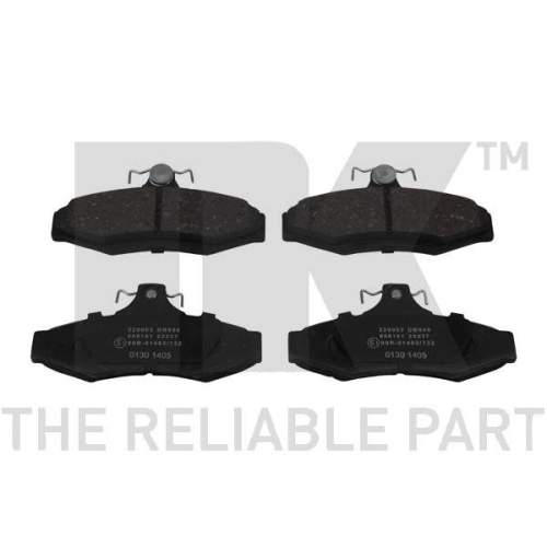 Bremsbelagsatz, Scheibenbremse NK 225003 f&uuml;r CHEVROLET DAEWOO, Hinterachse