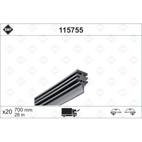 SWF Wischgummi (VPE &agrave; 20 St.) Wischerblatt 115755