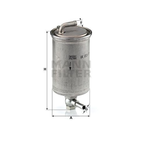 Kraftstofffilter MANN-FILTER WK 853/17 f&uuml;r VAG