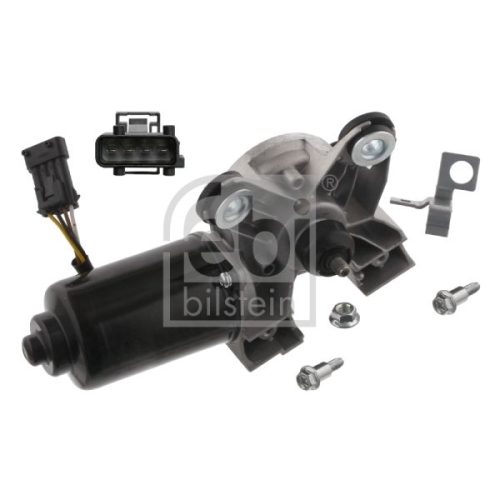 Febi Bilstein 33752 Scheibenwischermotor mit Anbaumaterial , 1 St&uuml;ck