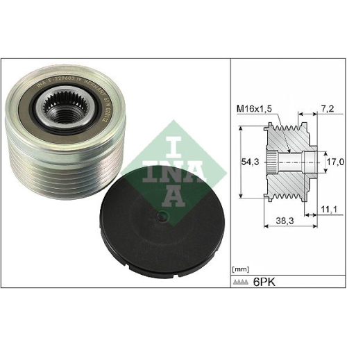 Generatorfreilauf INA 535 0039 10 f&uuml;r FIAT FORD LANCIA MAZDA PEUGEOT SUZUKI