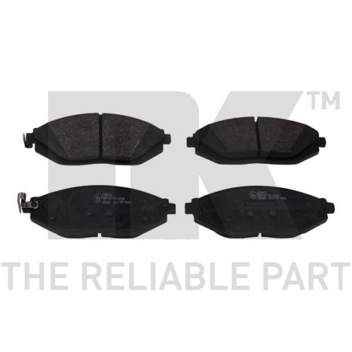Bremsbelagsatz, Scheibenbremse NK 225015 f&uuml;r CHEVROLET, Vorderachse