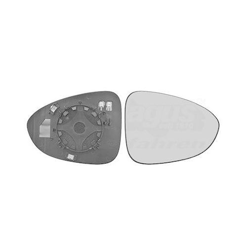 Spiegelglas, Au&szlig;enspiegel VAN WEZEL 3872838 * HAGUS * f&uuml;r OPEL, rechts
