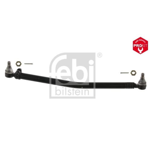 Febi Bilstein 35412 Lenkstange mit Kronenmuttern und Splinten, vom Lenkgetriebe zur 1. Vorderachse , 1 St&uuml;ck