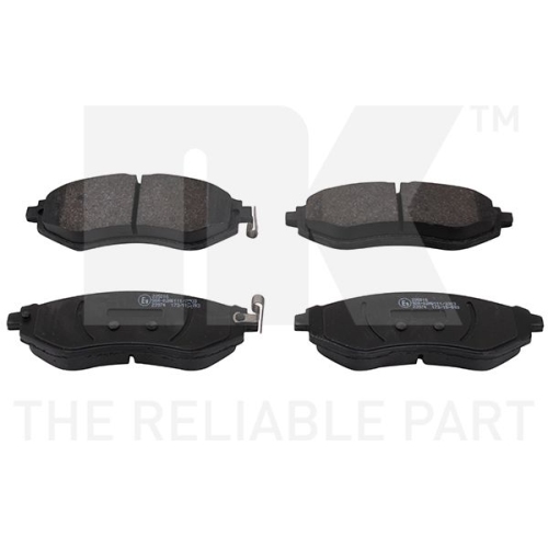 Bremsbelagsatz, Scheibenbremse NK 225016 f&uuml;r CHEVROLET DAEWOO, Vorderachse