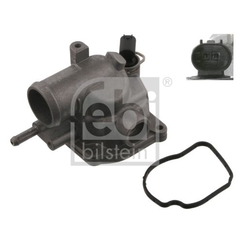 Febi Bilstein 37456 Thermostat mit Geh&auml;use, Dichtung und Temperatursensor , 1 St&uuml;ck