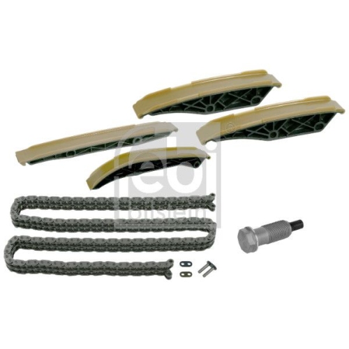 Febi Bilstein 1x 30303 Steuerkettensatz f&uuml;r Nockenwelle, mit Gleitschienen & Kettenspanner