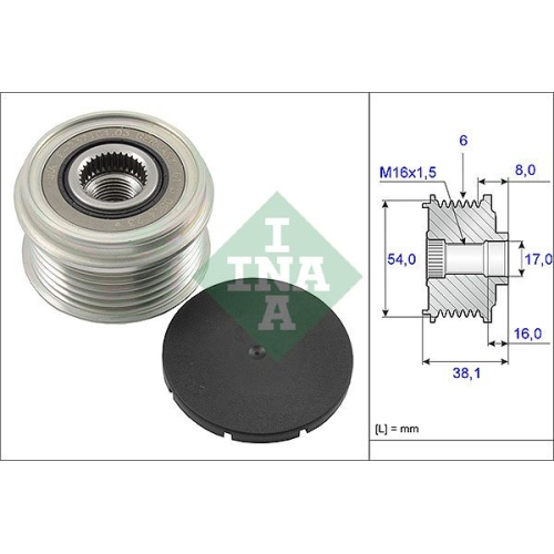 Generatorfreilauf INA 535 0063 10 f&uuml;r BMW FIAT FORD OPEL PEUGEOT SUZUKI