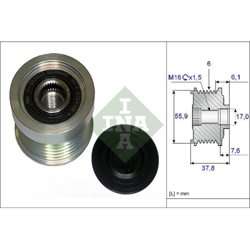 Generatorfreilauf INA 535 0072 10 f&uuml;r VOLVO