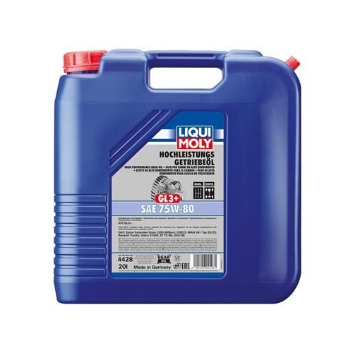 Liqui Moly 1x LM4428 20l Hochleistungs-Getriebe&ouml;l (GL3+) 75W-80