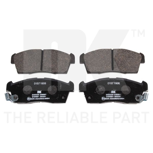 Bremsbelagsatz, Scheibenbremse NK 225225 f&uuml;r CITRO&Euml;N MITSUBISHI PEUGEOT SUZUKI