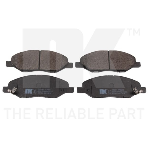 Bremsbelagsatz, Scheibenbremse NK 222294 f&uuml;r NISSAN