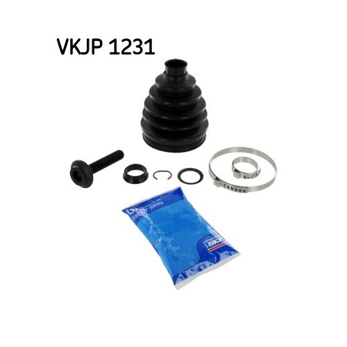 Faltenbalgsatz, Antriebswelle SKF VKJP 1231 f&uuml;r AUDI VW, Vorderachse, radseitig