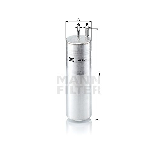 Kraftstofffilter MANN-FILTER WK 8020 f&uuml;r VAG
